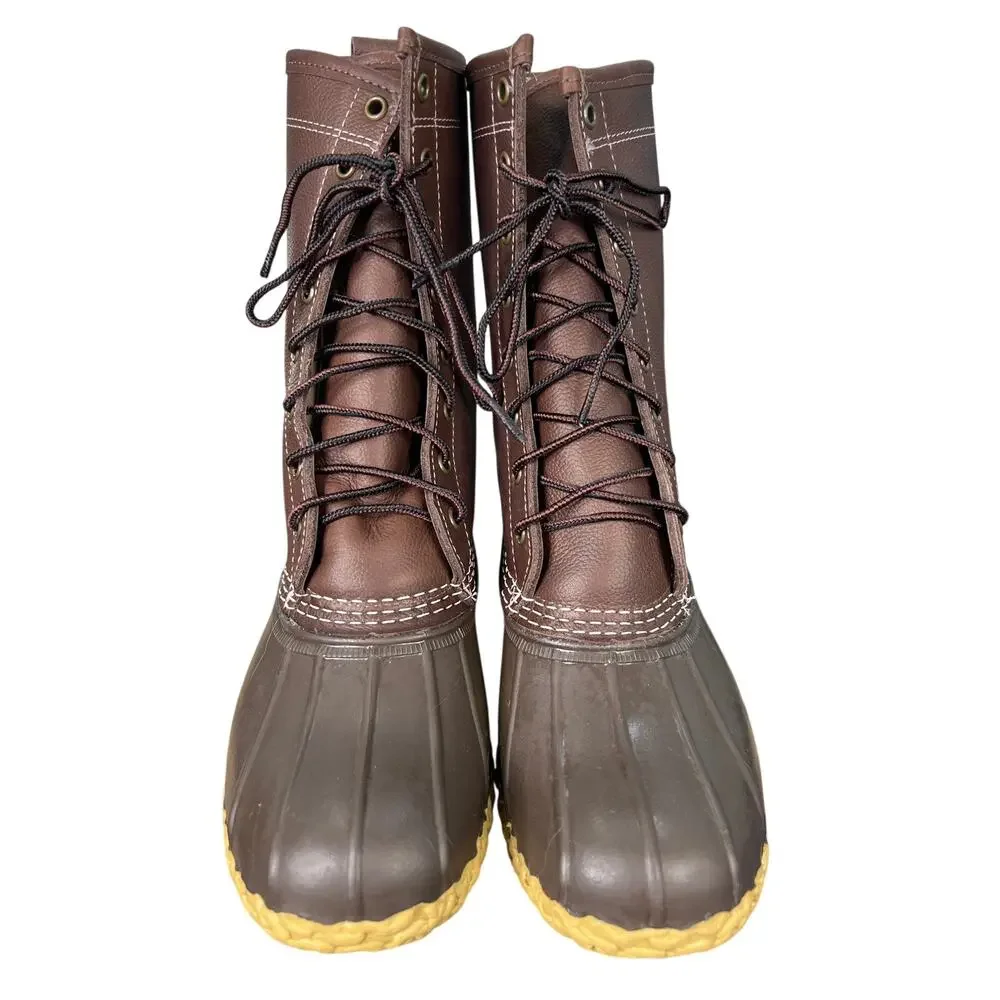 NWOT L.L. Bean Women’s Brown Shearling Lined Hunting Duck Boots Size 8